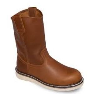 Men's Ad Tec  Side Zipper Composite Toe Pull-on Size 11.5 brown